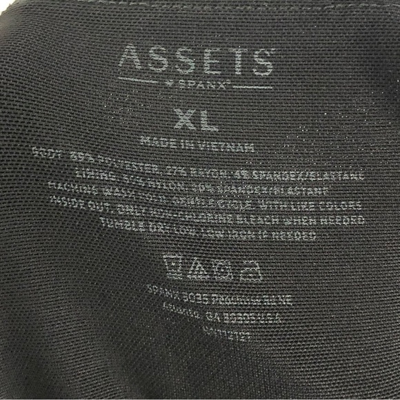 Assets by Spanx Black High Rise Ponte Leggings XL - Picture 5 of 5